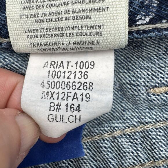 Ariat M4 Low Rise Boot Cut Jeans In Gulch Wash Men 38x36 Cotton - Picture 11 of 15